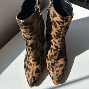 Sam Edelman Leopard Print Ankle Boots